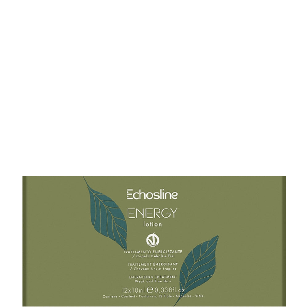 Енергетичний лосьйон(в ампулах) для тонкого та слабкого волосся - Echosline Vegan Therapy Energy Lotion