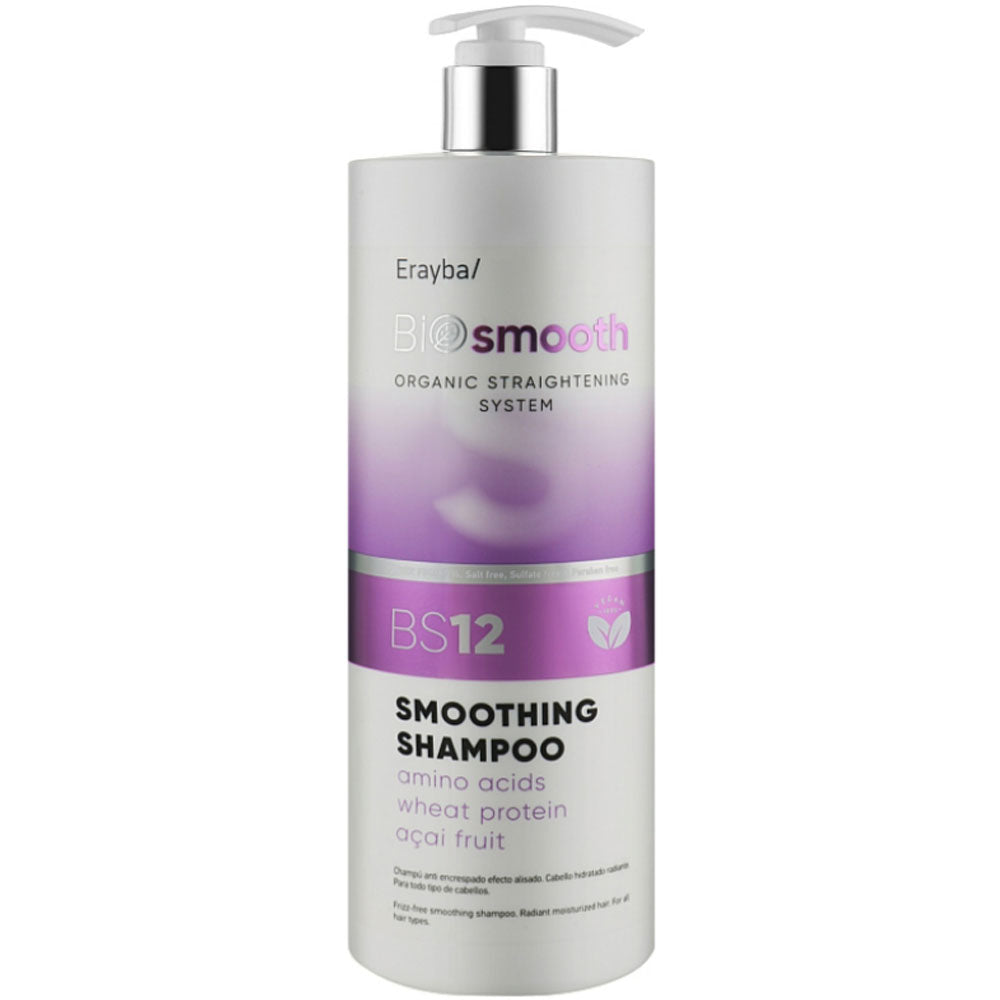 Шампунь для випрямлення волосся - Erayba Bio Smooth BS12 1000 мл