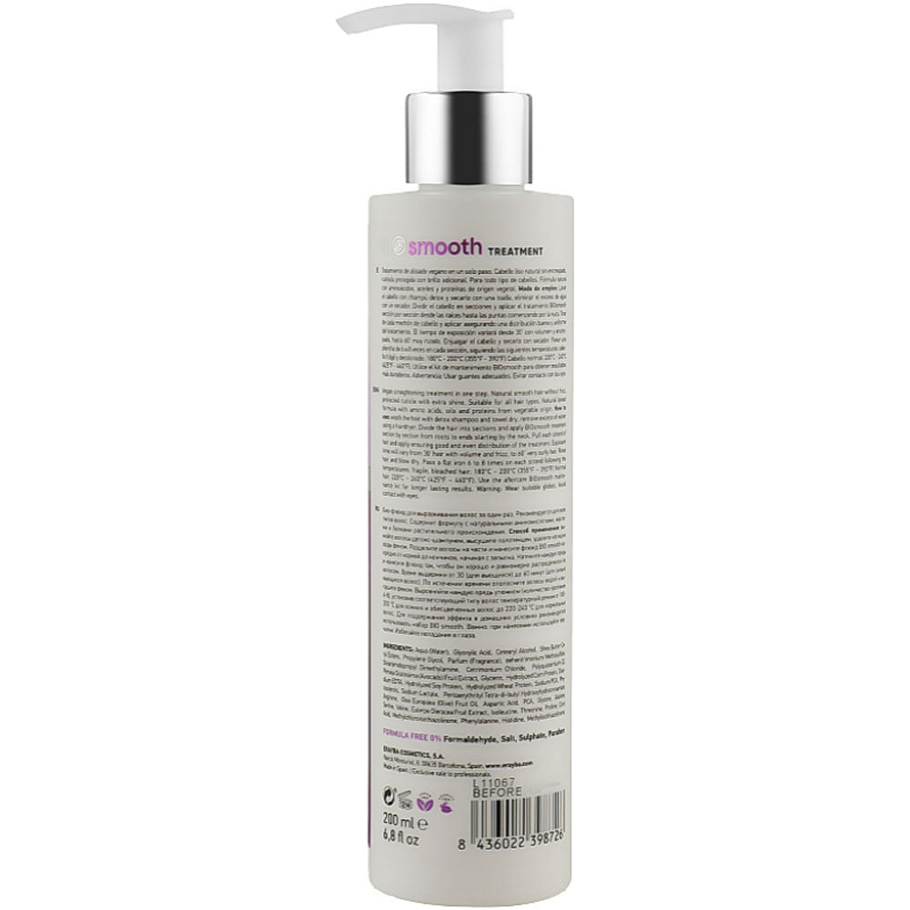 Erayba Bio Smooth Organic Straightener Smoothing Treatment - Засіб для випрямлення волосся