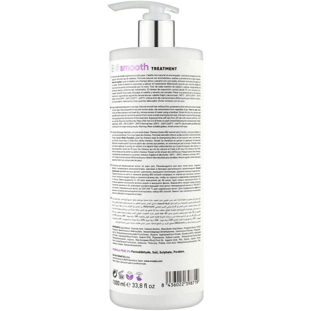 Erayba Bio Smooth Organic Straightener Smoothing Treatment - Засіб для випрямлення волосся