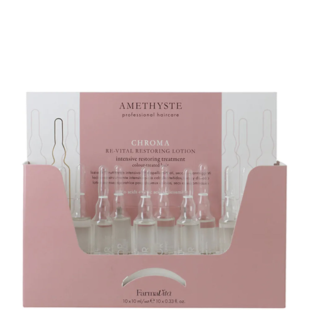Интенсивный лосьон, восстановительное лечение для окрашенных волос - Farmavita Amethyste Chroma Re-vital Restoring Lotion