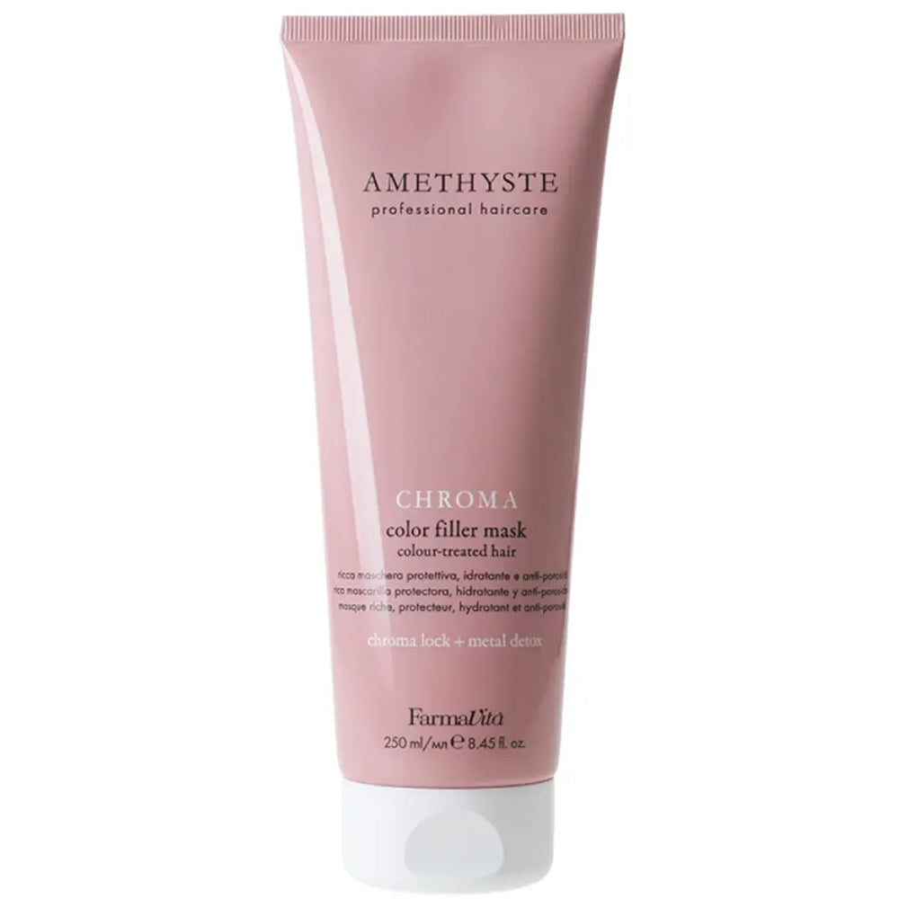 Маска для відновлення кольору фарбованого волосся - Farmavita Amethyste Chroma Color Filler Mask