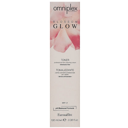 Безаміачна крем-фарба для волосся 100 мл - FarmaVita Omniplex Blossom Glow Toner упаковка