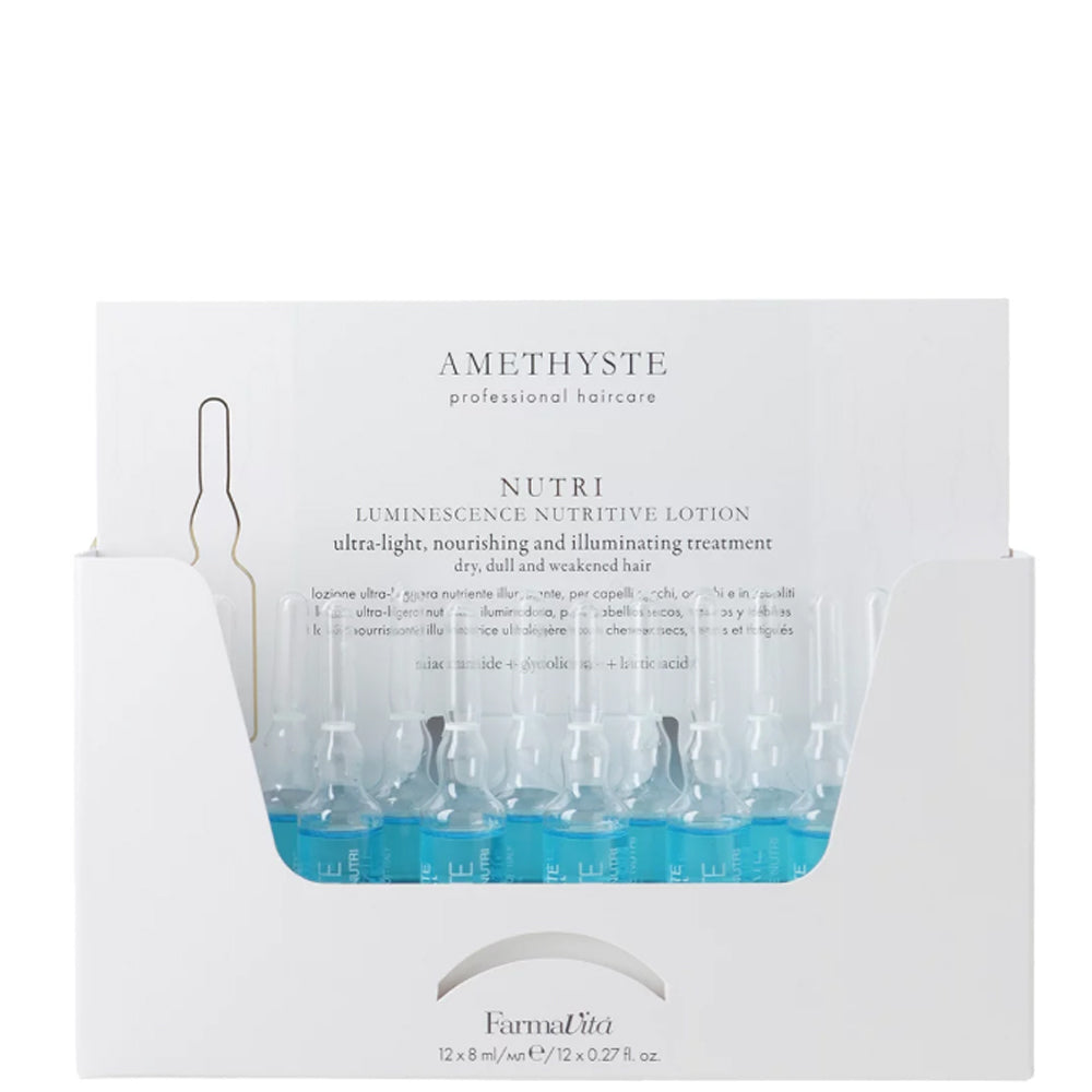 Лосьон для питания и блеска для сухих, тусклых и ослабленных волос - Farmavita Amethyste Nutri Nourishing And Illuminating Treatment