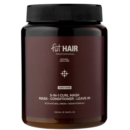 Комбі-маска для волосся 3 в 1 - FutHair Professional Curly Code 1000 мл