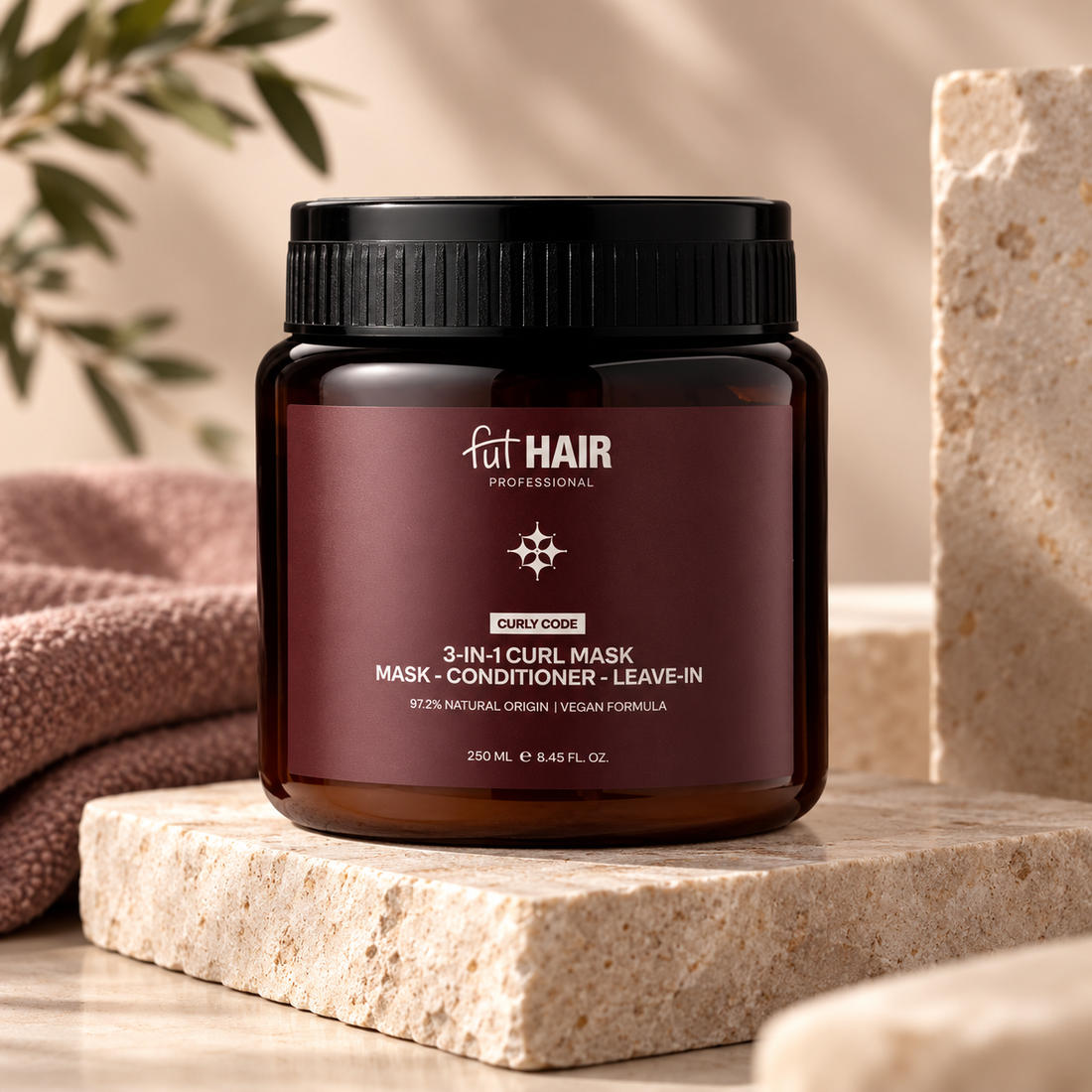 Комбі-маска для волосся 3 в 1 - FutHair Professional Curly Code фото