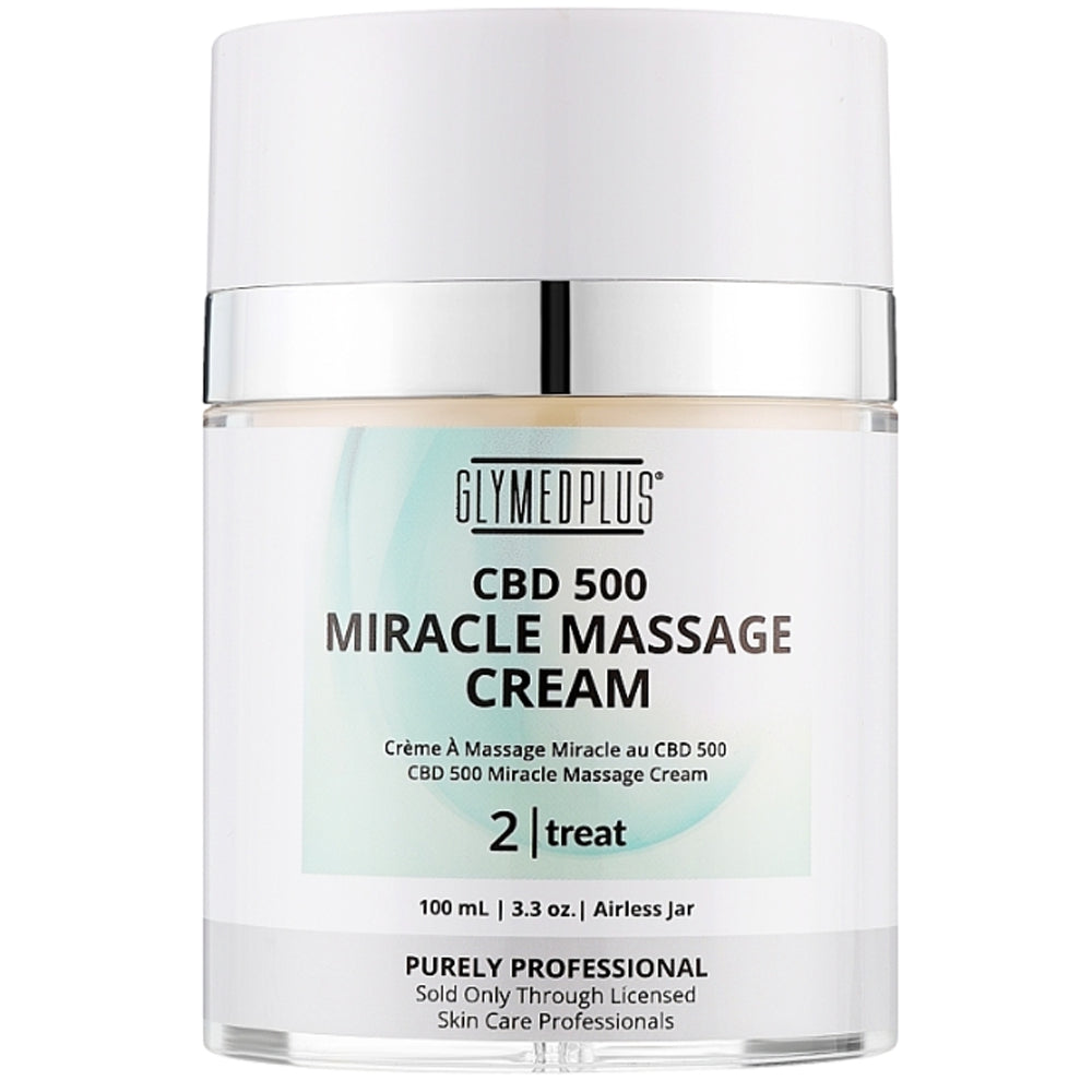 Масажний крем із канабіноїдами - Glymed Cbd 500 Miracle Massage Cream