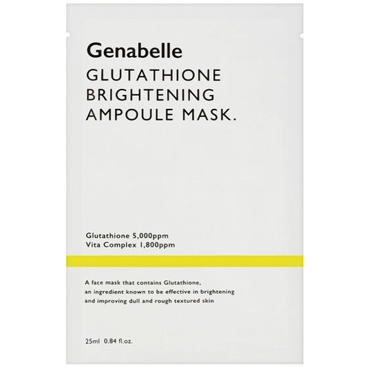 Маска з глутатіоном, вирівнююча тон - Genabelle Glutathione Brightening Ampoule Mask