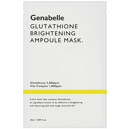 Маска с глутатионом, выравнивающая тон - Genabelle Glutathione Brightening Ampoule Mask