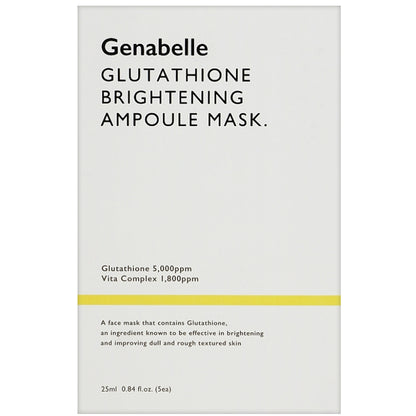 Маска з глутатіоном, вирівнююча тон - Genabelle Glutathione Brightening Ampoule Mask