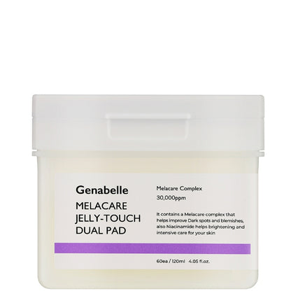 Двусторонние пады для выравнивания тона кожи - Genabelle Melacare Jelly Touch Dual Pad