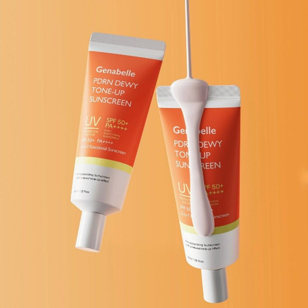 Тонуючий сонцезахисний крем для обличчя - Genabelle PDRN Dewy Tone Up Sunscreen SPF50