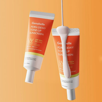 Тонуючий сонцезахисний крем для обличчя - Genabelle PDRN Dewy Tone Up Sunscreen SPF50