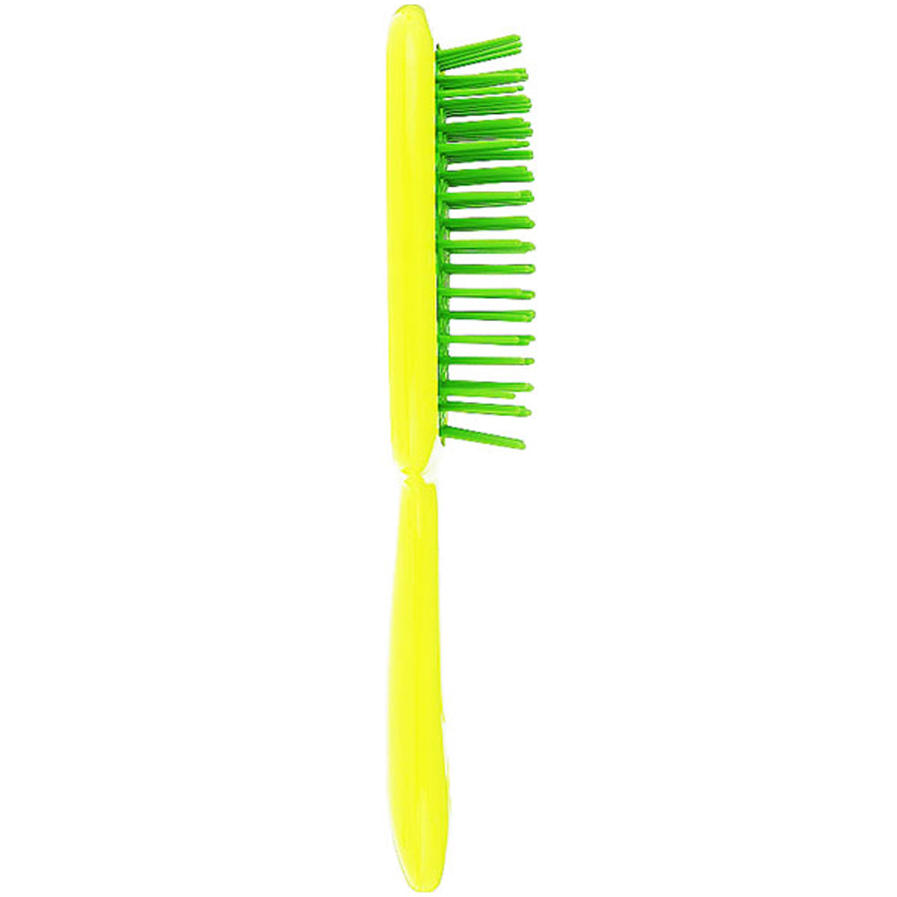 Гребінець для волосся жовтий з зеленим - Janeke Superbrush The Original Italian Green&amp;Yellow