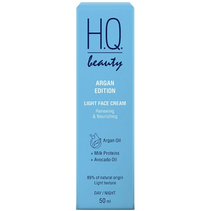 Крем для обличчя Відновлення та живлення - H.Q. Beauty Argan Edition Light Face Cream