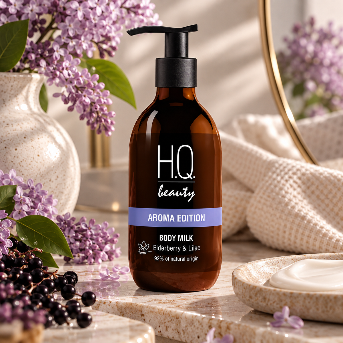 Молочко для тіла Бузина та бузок - H.Q. Beauty Aroma фото