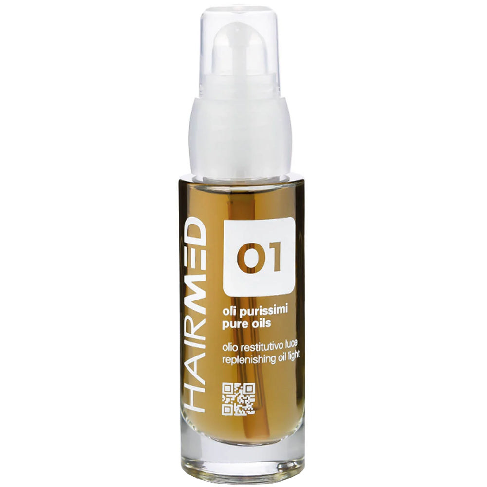 Відновлювальна олія-блиск - Hairmed О1 Pure Oils Replenishing Oil Light