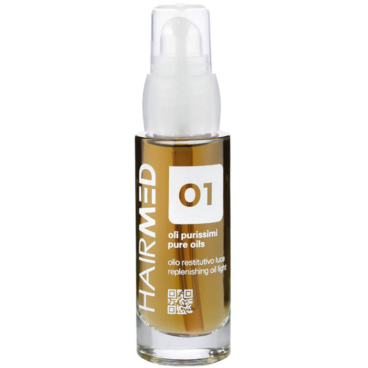 Відновлювальна олія-блиск - Hairmed О1 Pure Oils Replenishing Oil Light