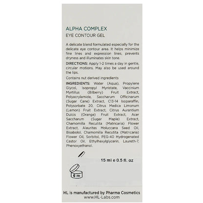 Гель для повік - Holy Land Alpha Complex Eye Contour Gel склад