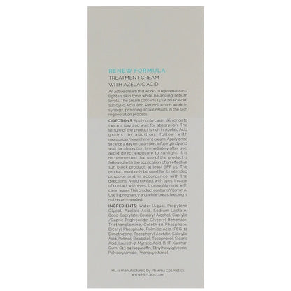 Лікувальний крем із азелаїновою кислотою - Holy Land Renew Formula склад