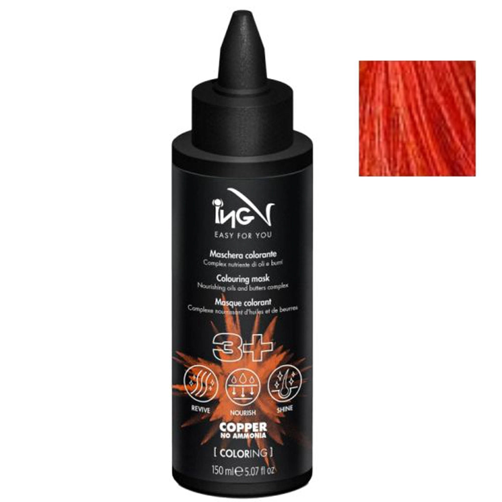 Тонуюча маска 3+ 150 мл - ING Professional Coloring Mask мідний