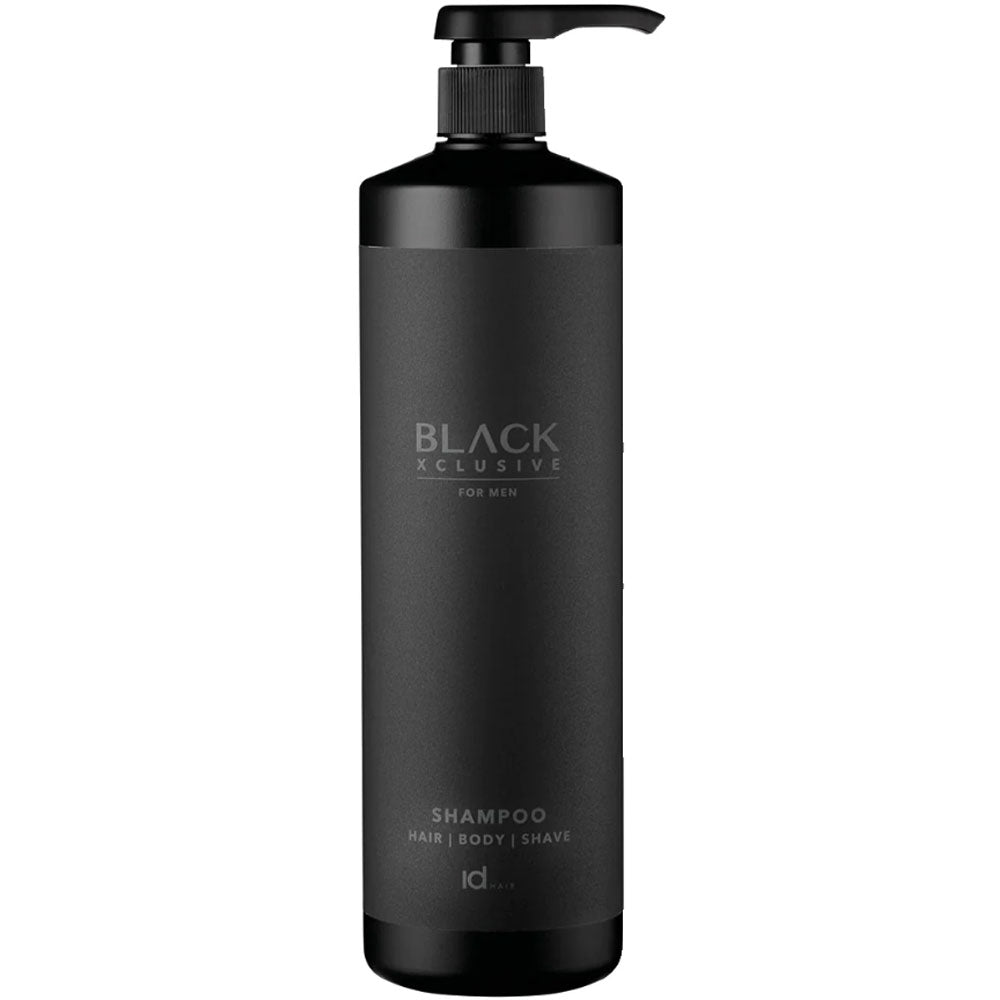 Шампунь для волосся, тіла і гоління 3 в 1 - IdHair Black XCLS Total Shampoo