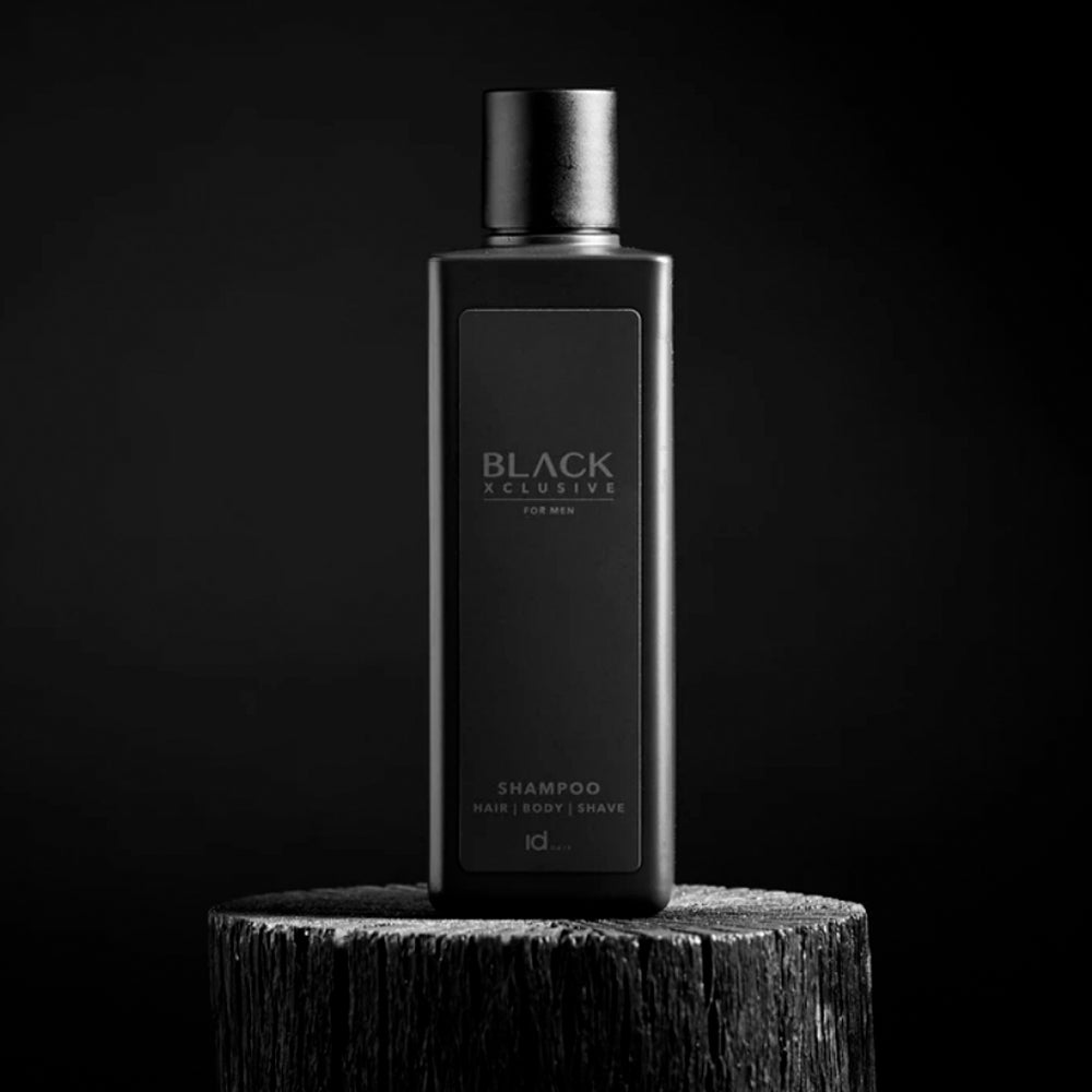 Шампунь для волосся, тіла і гоління 3 в 1 - IdHair Black XCLS Total Shampoo
