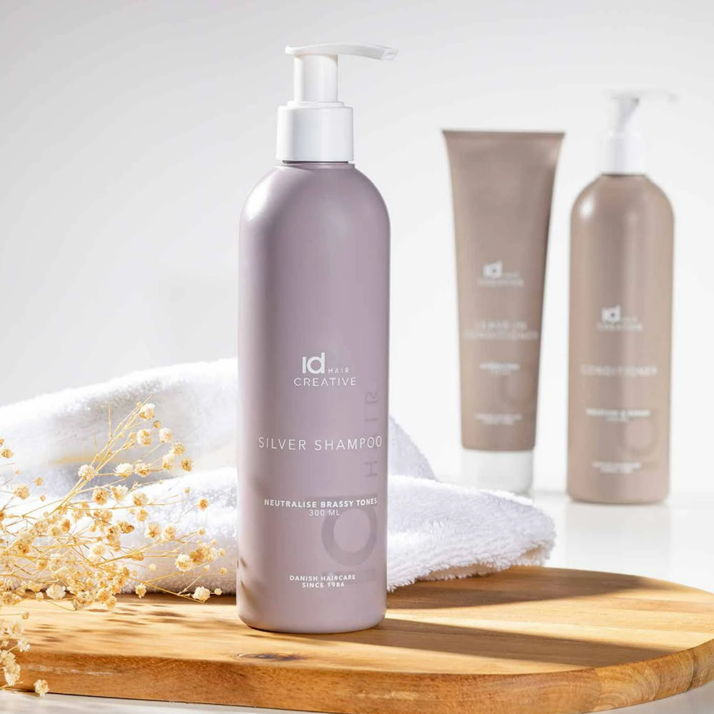 Фіолетовий шампунь для освітленого волосся - IdHair Creative Silver Shampoo