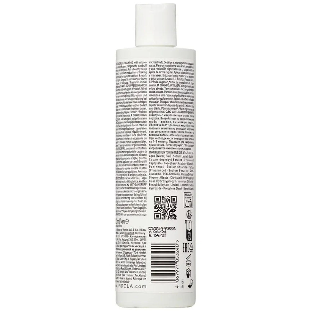 Шампунь проти лупи - Indola Anti-Dandruff Shampoo склад