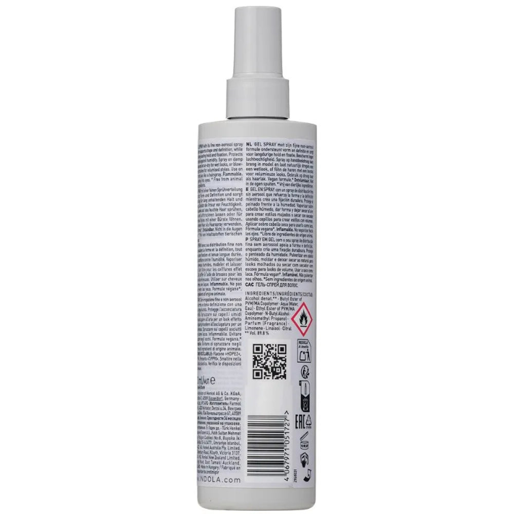 Гель-спрей для укладання волосся - Indola Gel Spray склад