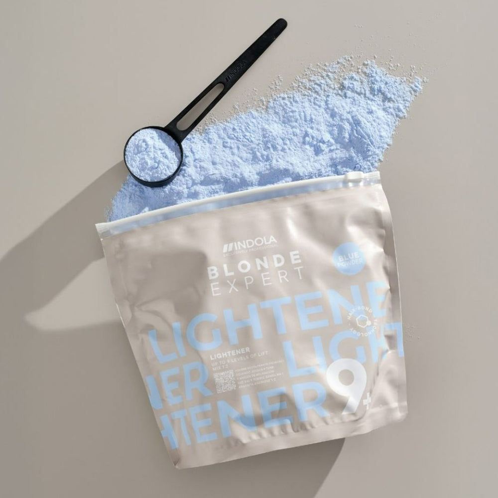 Пудра для обесцвечивания волос Голубая - Indola Profession Blonde Expert Lightener 9+ Blue Powder