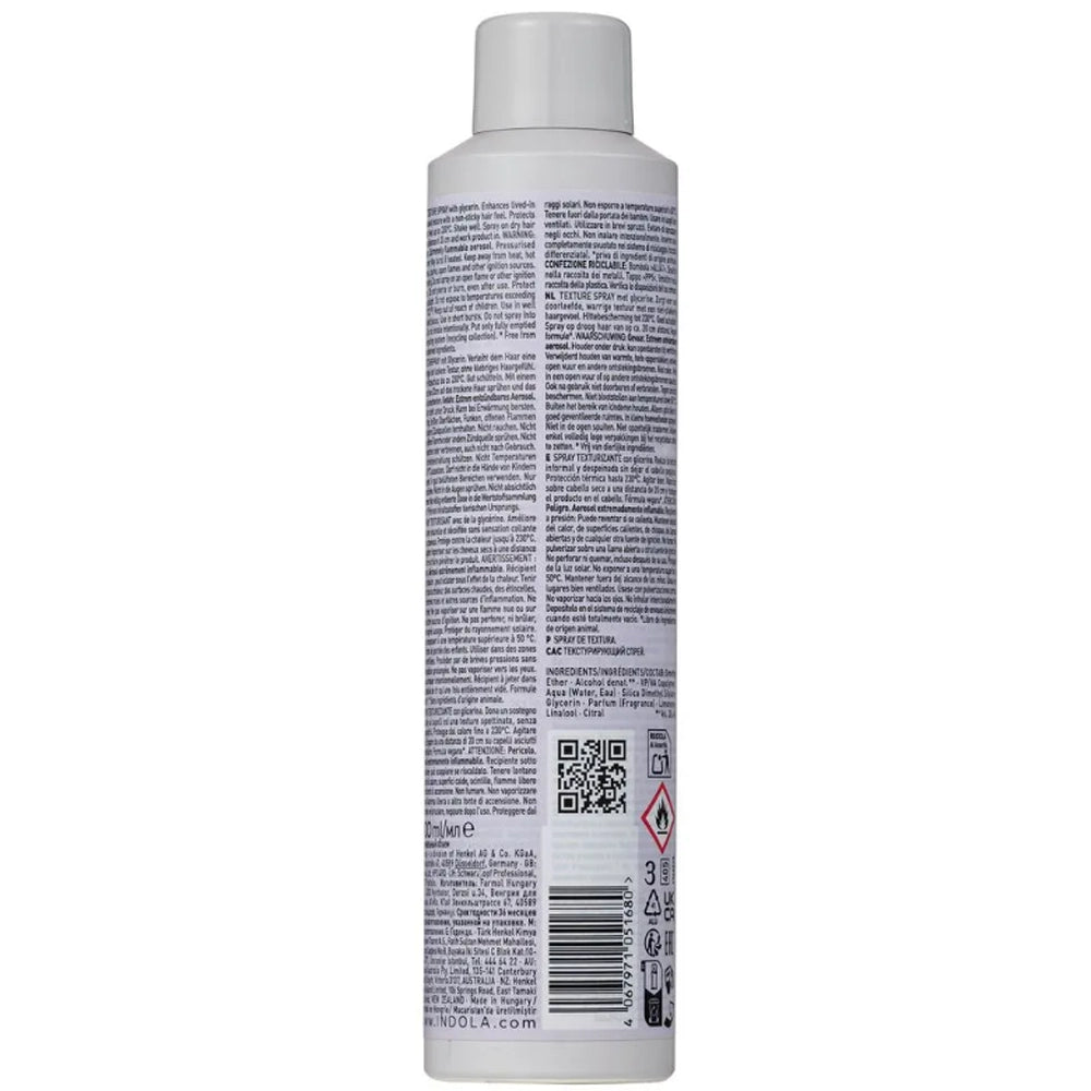 Текстуруючий спрей для волосся - Indola Texture Spray склад