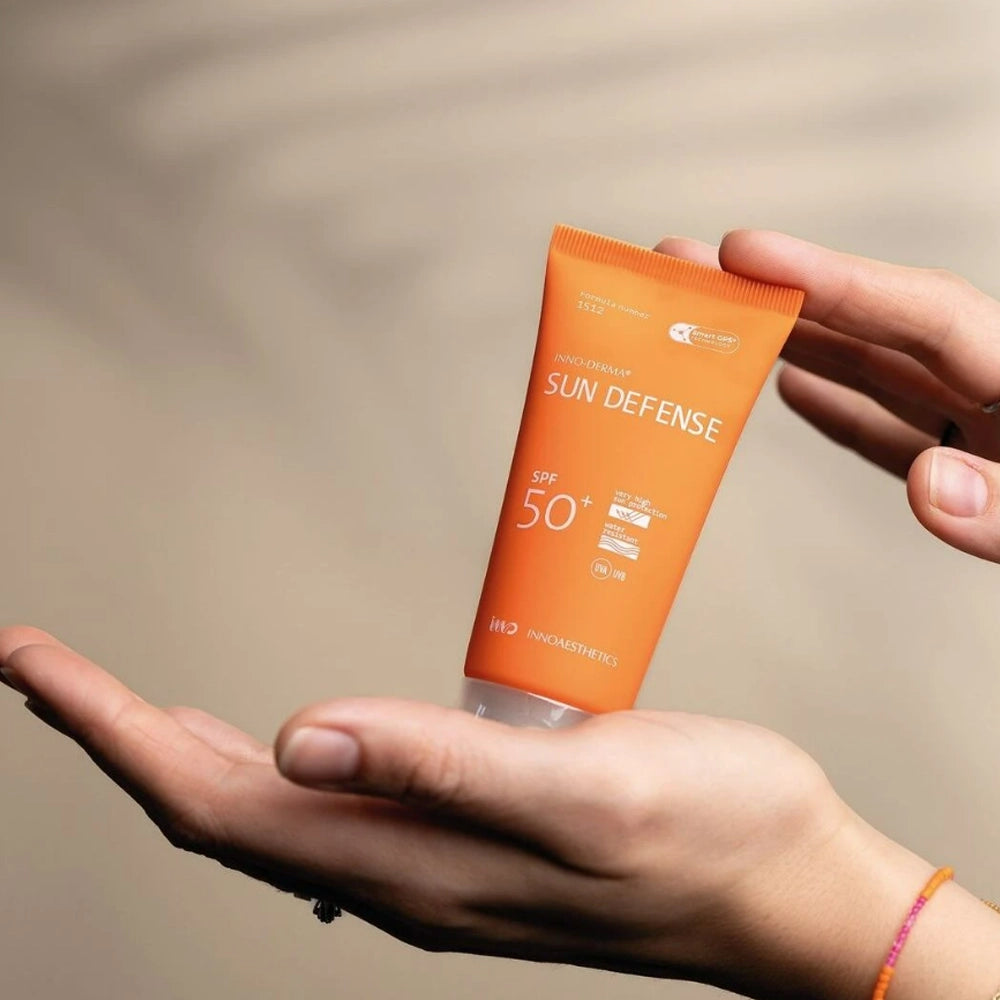 Сонцезахисний зволожуючий крем для шкіри - Innoaesthetics Sunblock SPF 50+ 5