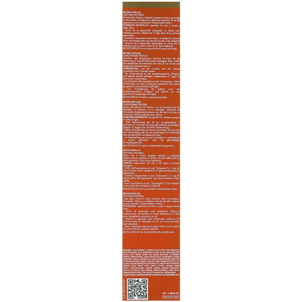 Institut Esthederm Bronz Impulse Face And Body Spray - Спрей для засмаги
