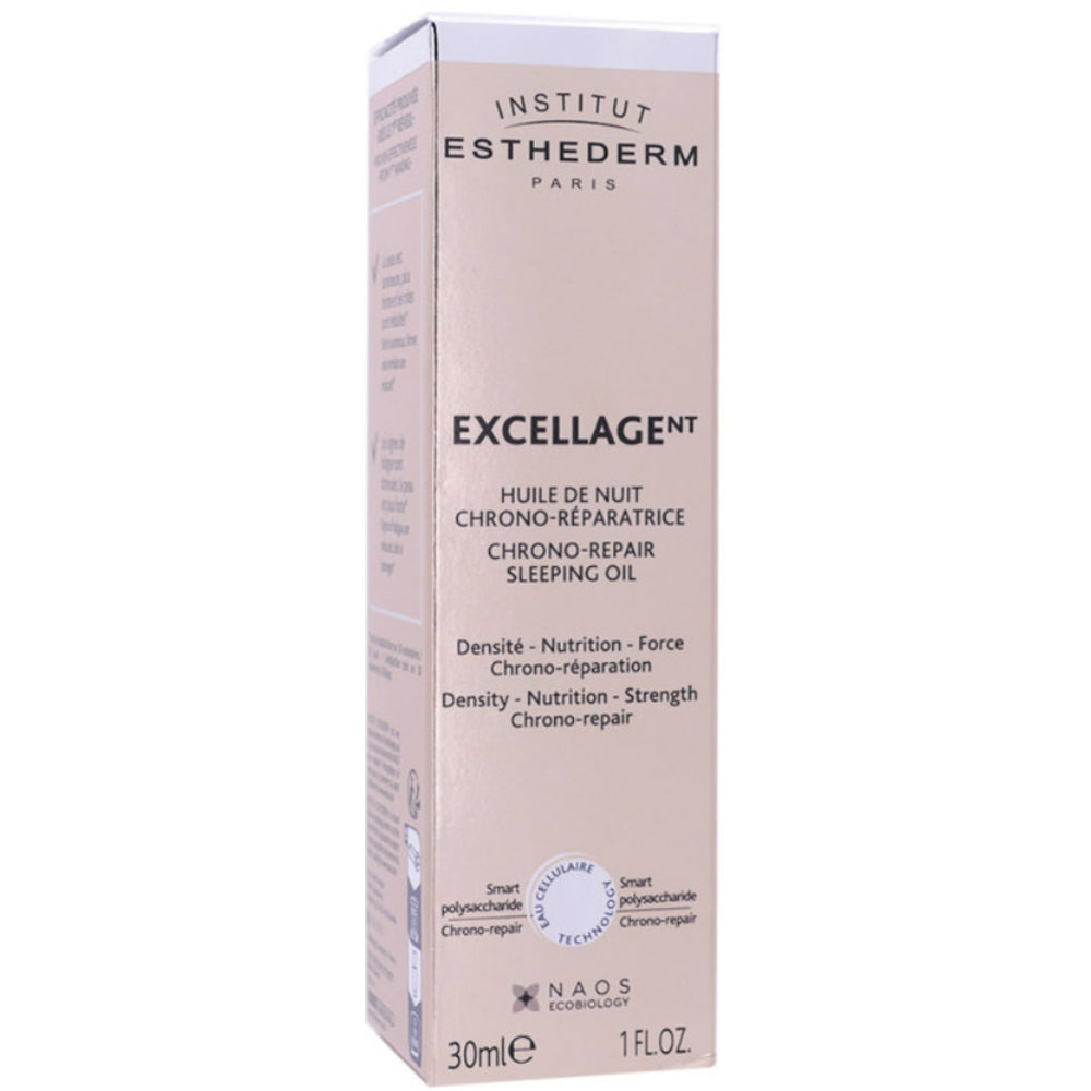 Двухфазна нічна олія для обличчя - Institut Esthederm Excellage Chrono Repair Sleeping Oil