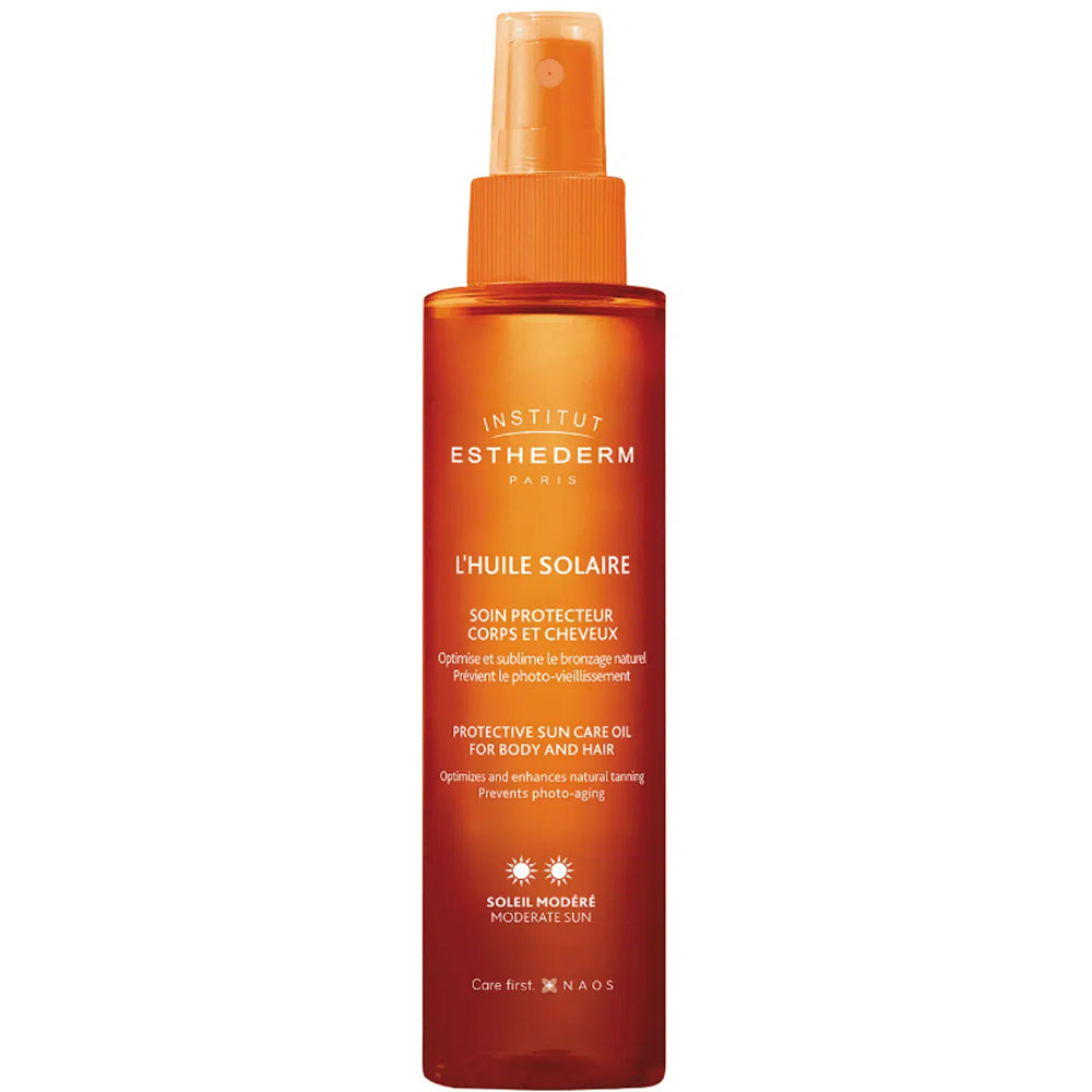 Солнцезащитный спрей для волос и тела - Institut Esthederm Protective Sun Care Oil Moderate Sun SPF 50**