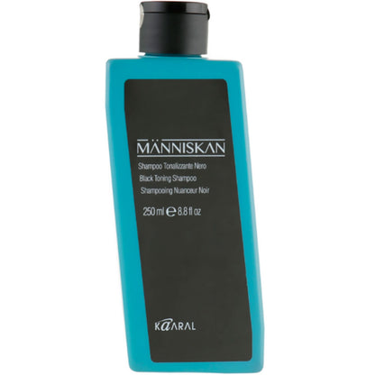 Kaaral Manniskan Black Toning Shampoo - Чорний тонуючий шампунь для волосся