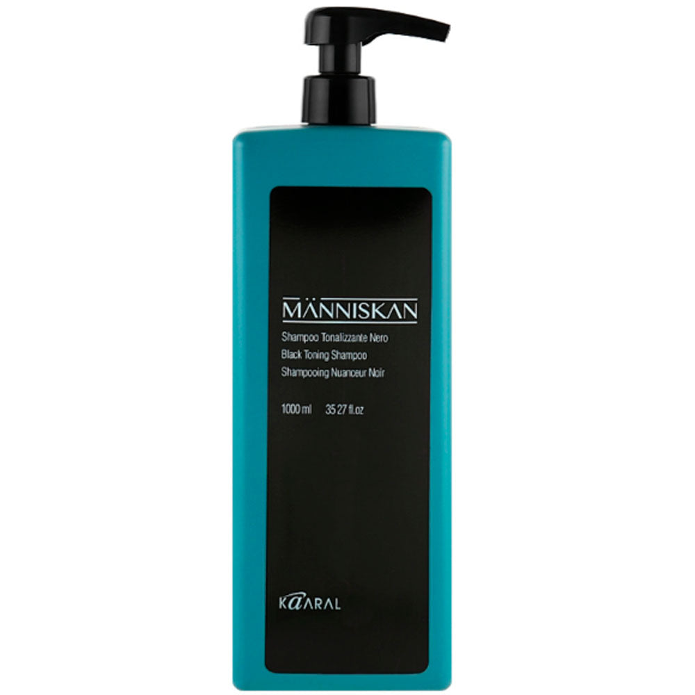 Kaaral Manniskan Black Toning Shampoo - Чорний тонуючий шампунь для волосся