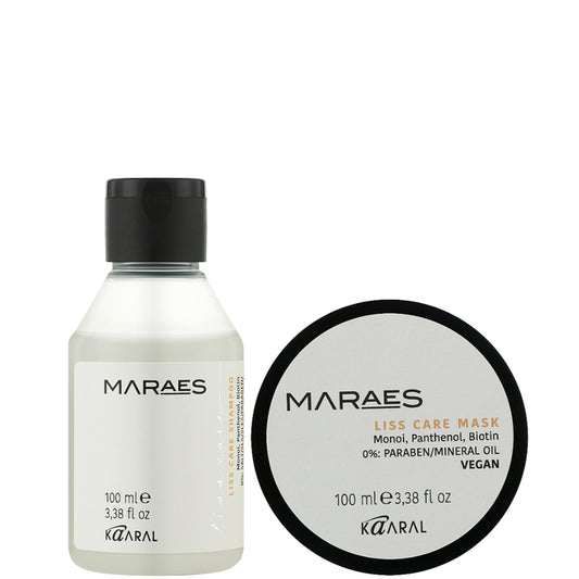 Набір для прямого волосся - Kaaral Maraes Liss Care Travel Kit
