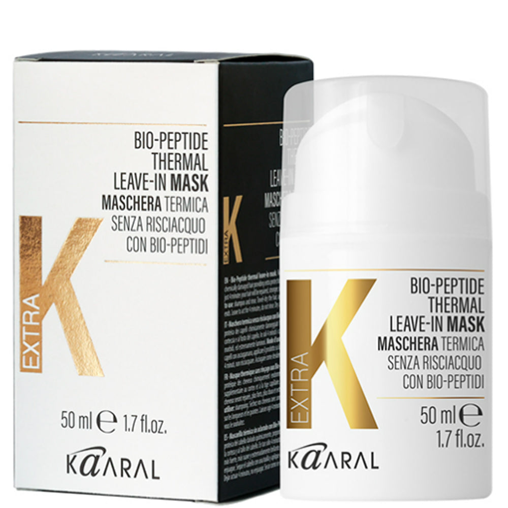 Незмивна термомаска для волосся з біопептидами - Kaaral Extra K Bio-Peptides Thermal Leave-In Mask