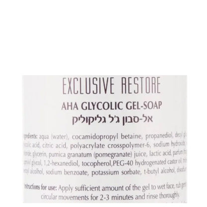 Очищаючий гель з AHA - Dr. Kadir Exclusive Restore AHA Glycolic Gel-Soap