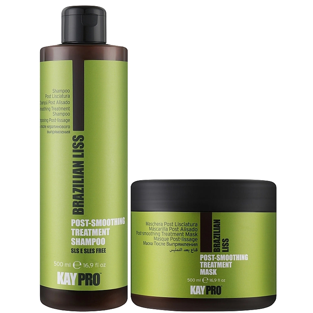 Набір для випрямленого волосся - KayPro Brazilian Liss Post Smoothing Treatment Kit 2