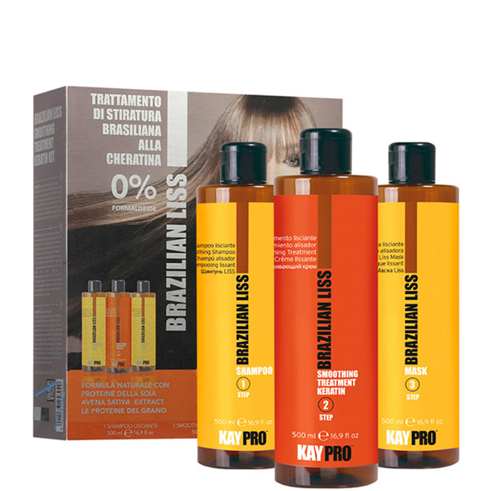 Розгладжувальний набір для волосся - KayPro Brazilian Liss Smoothing Kit