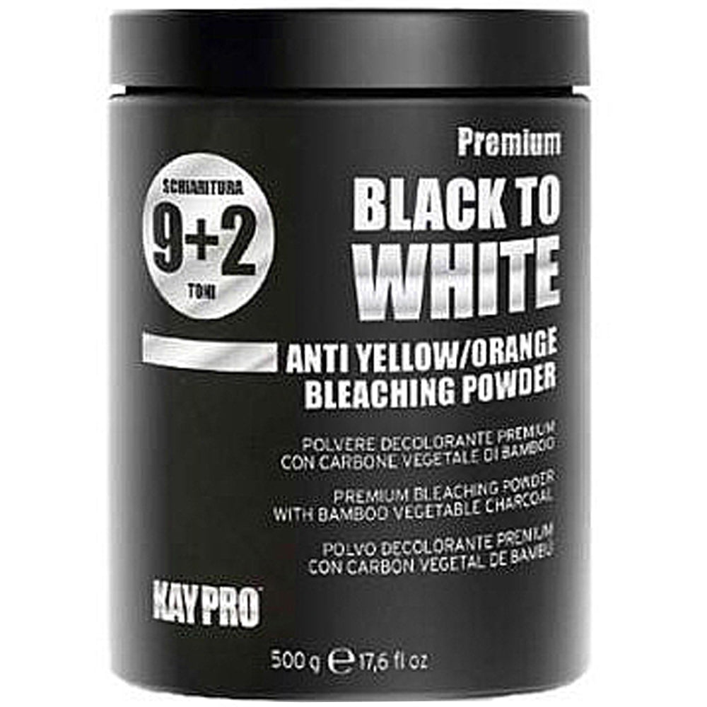 Пудра освітлювальна 9+2 (до 11 рiвней) - Kaypro Premium Black To White Bleaching Powder