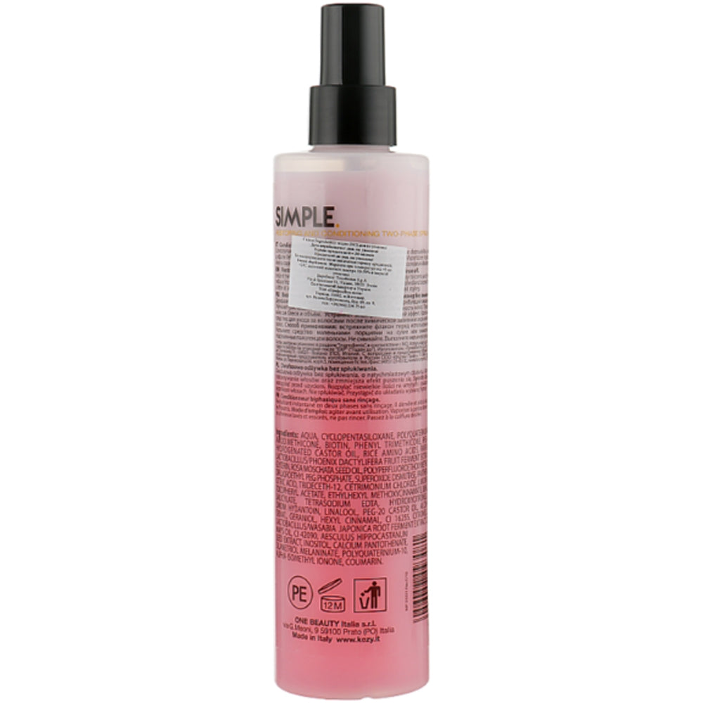Відновлювальний двофазний спрей-кондиціонер - Kezy Simple Restoring and Conditioning Two-Phase Spray