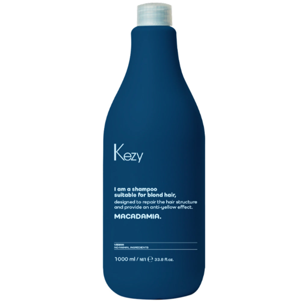 Шампунь проти жовтизни для світлого волосся - Kezy Macadamia Shampoo For Blond