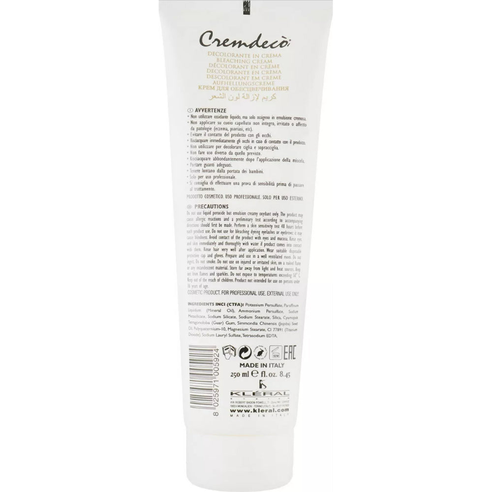 Осветляющий крем для волос - Kleral System Blond Cremdeco Bleaching Cream