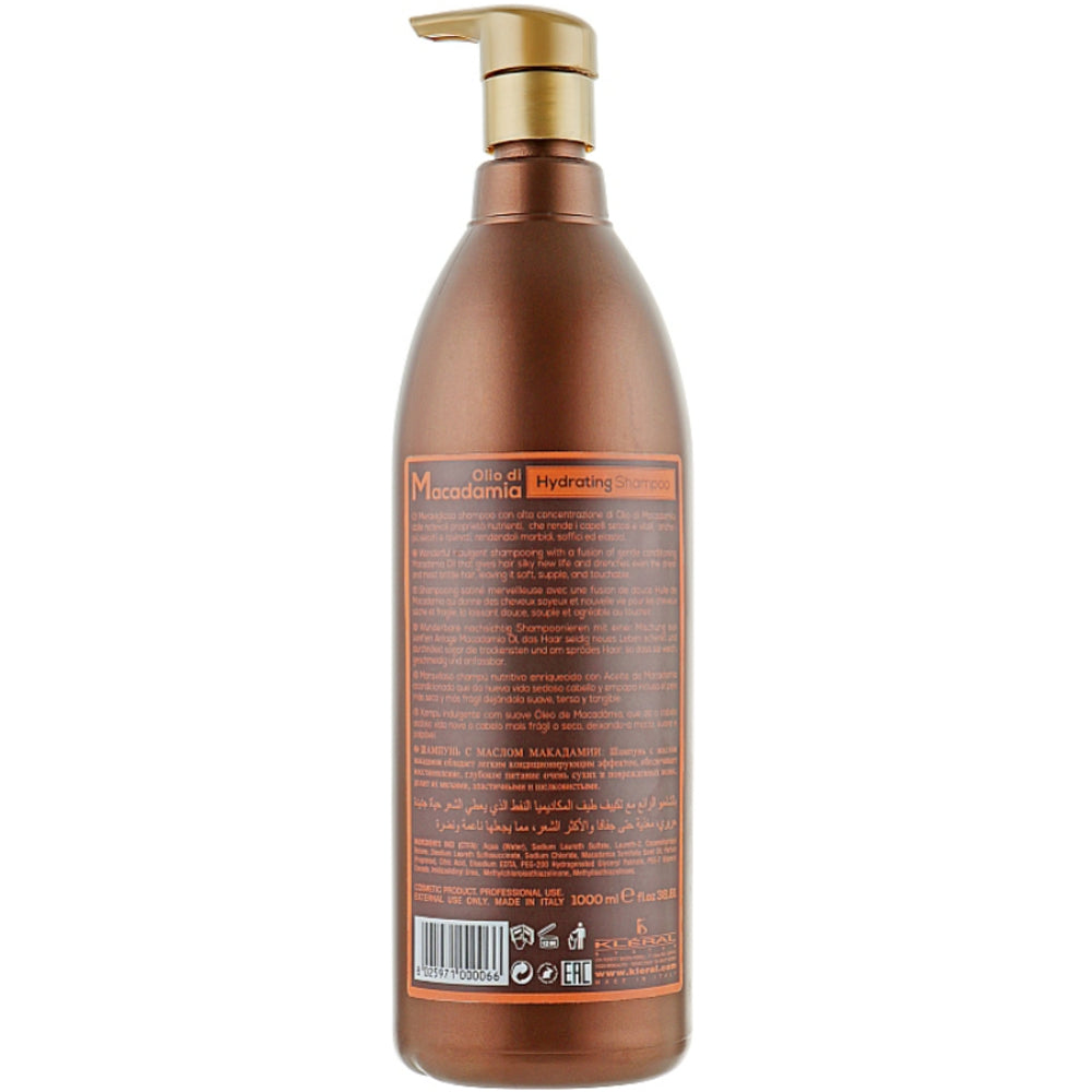 Kleral System Macadamia Hydrating Shampoo - Зволожуючий шампунь з олією макадамії