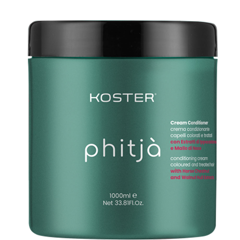 Маска для фарбованого та пошкодженного волосся - Koster Phitja Chestnut &amp; Walnut Hull Cream-Conditioner