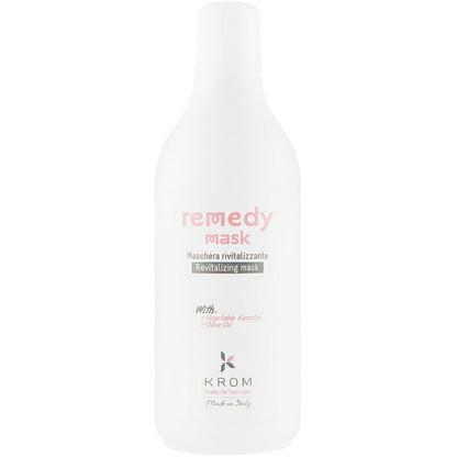 Маска восстанавливающая с растительным кератином и маслом оливы - Krom Remedy Mask